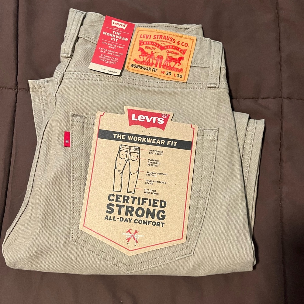 Levi's Tan Workwear Fit Jeans